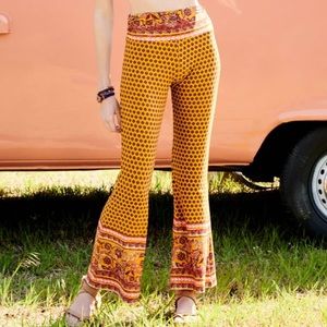 Earthbound Trading Company Flare Stretchy Bell Pants